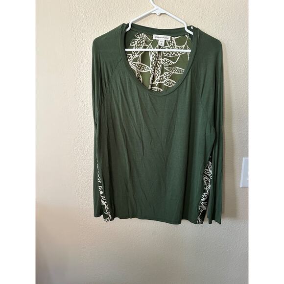 Coldwater Creek Tops - Coldwater Creek blouse olive green size 16/ NWOT 1133